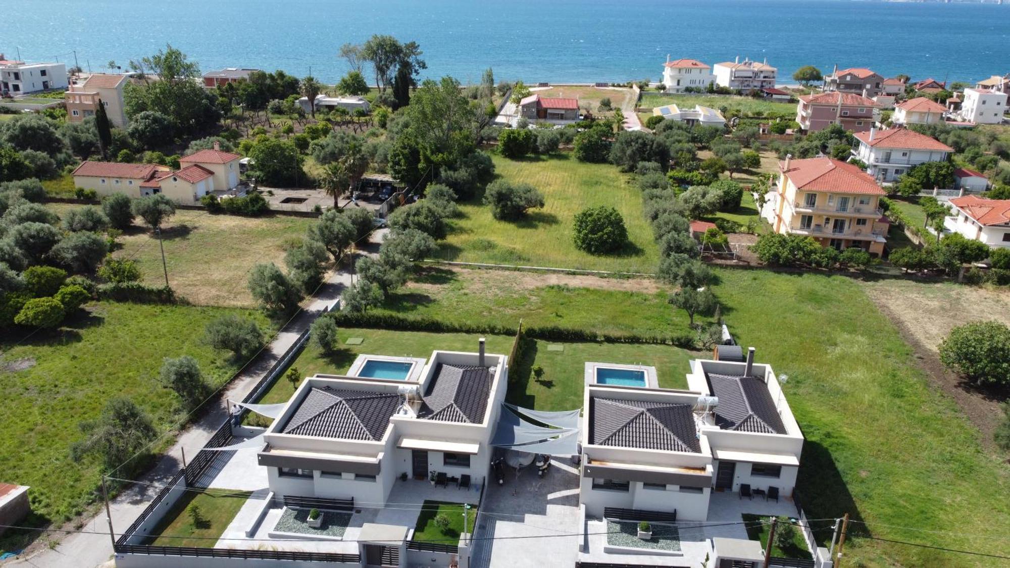 Nostos Luxury Villas With Private Pool In נפפקטוס מראה חיצוני תמונה