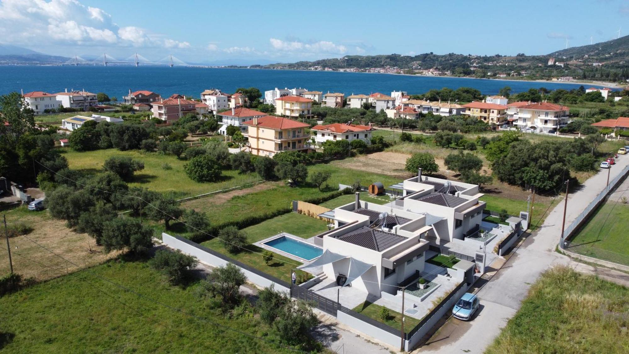 Nostos Luxury Villas With Private Pool In נפפקטוס מראה חיצוני תמונה